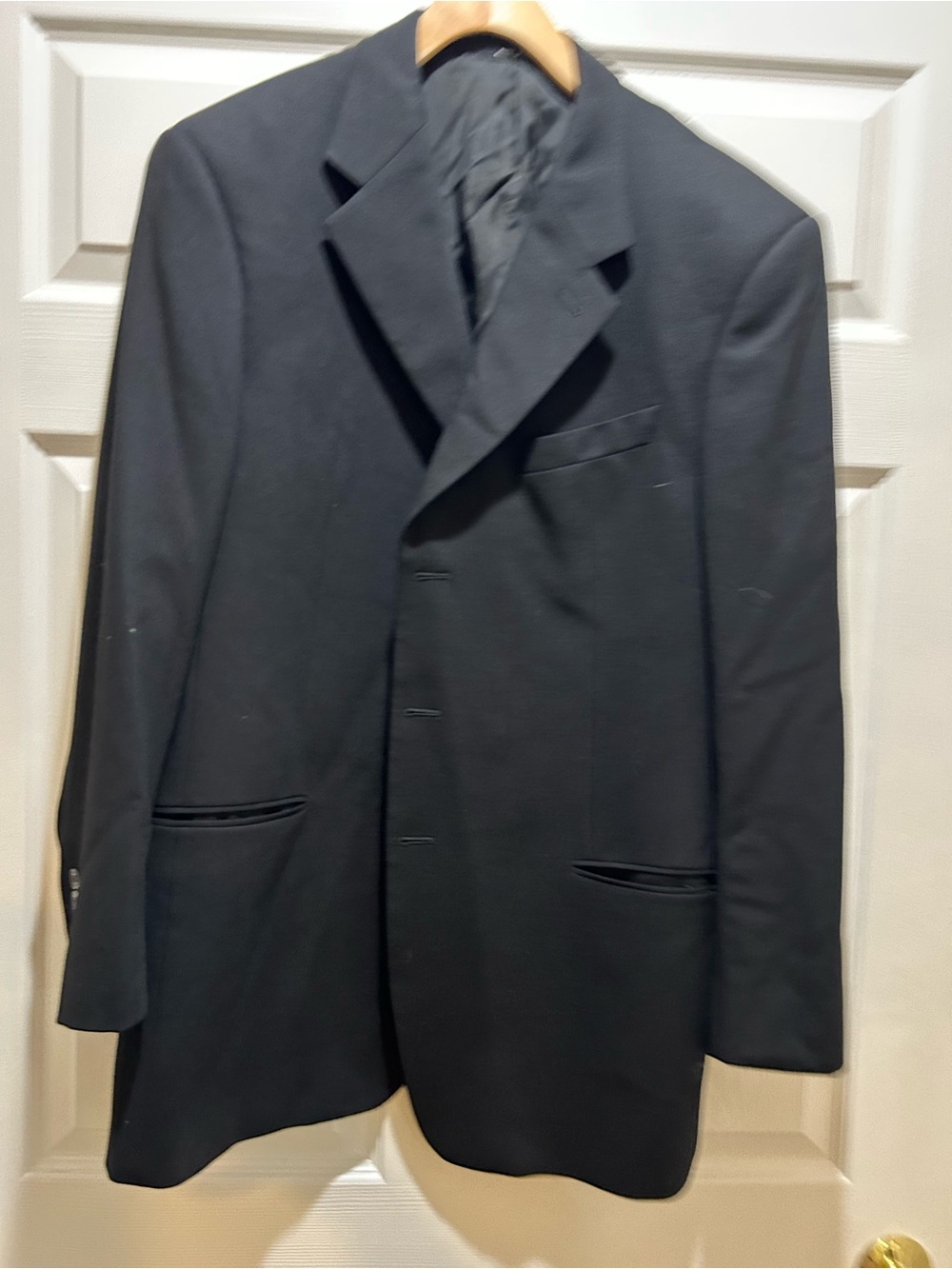 Armani Collezioni Black Men's 46R Sport Coat Made in Italy